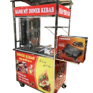 Xe bánh mì thịt nướng thổ nhĩ kỳ Doner Kebab 90cm An Việt - BM902T 38 Xe bánh mì thịt nướng Thổ Nhĩ Kỳ An VIệt