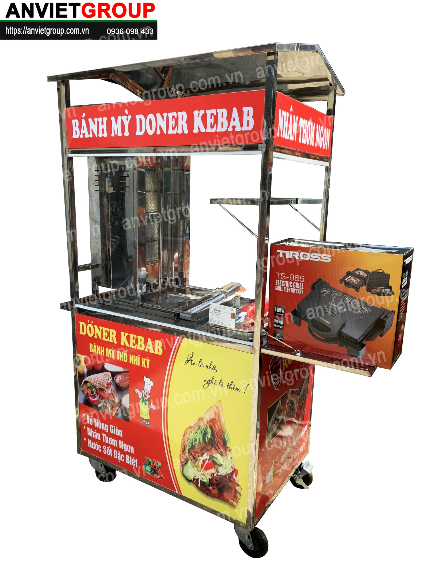 BM9_2 Xe bánh mì thịt nướng Thổ Nhĩ Kỳ An VIệt