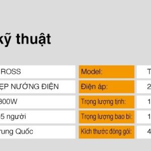 Máy kẹp nướng bánh mì công nghiệp Tiross TS-9661