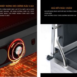 Máy kẹp nướng bánh mì công nghiệp Tiross TS-9661