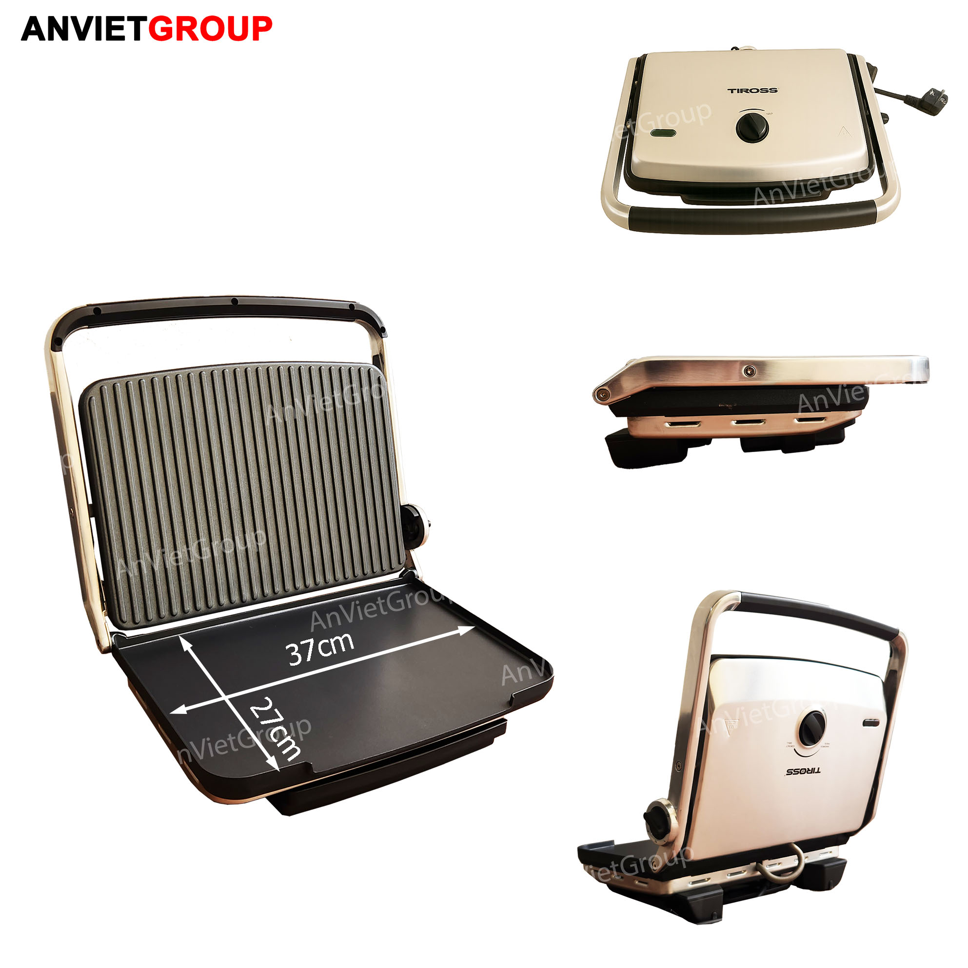 Máy kẹp nướng bánh mì bán công nghiệp TS9663 An Việt Máy kẹp nướng bánh mì bán công nghiệp TS9663 An Việt